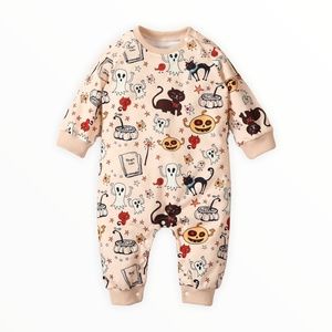 Halloween Print Jumpsuit